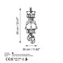 Wallity Dolce Far Niente 3 Escultura de Pared de Metal Negra